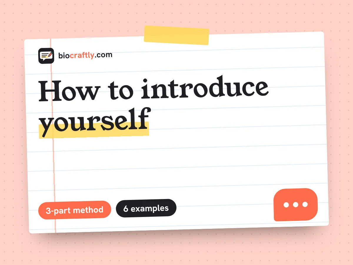 How to introduce yourself